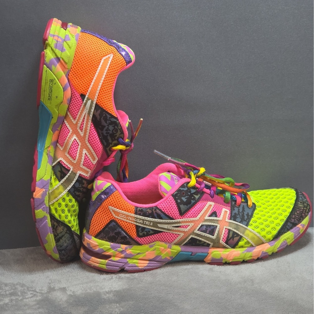 ASICS GEL-NOOSA TRI 8 T356N Women's Size 7 Running Shoes Multi-Color...